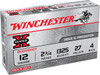 Winchester Super-X 12 Gauge Shotshell Ammunition, 2 3/4 Inch, 1325 FPS, 27 Pellet, #4 Buck - 5 Cartridge Box ( 5 / 1 )