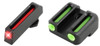 TruGlo TG131G3 FiberOptic Red Red Fiber Optic FrontGreen Fiber Optic RearBlack Nitride Fortress Frame Compatible wGlock 424343X48 Except MOS Front PostRear Dovetail Mount UPC: 788130021699