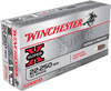Winchester Super-X Hyper Velocity Centerfire Ammunition, 22-250 Remington, Jacketed Soft Point, 55 Grain - 20 Cartridge Box ( 20 / 1 )