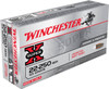 Winchester Super-X Hyper Velocity Centerfire Ammunition, 22-250 Remington, Jacketed Soft Point, 55 Grain - 20 Cartridge Box ( 20 / 1 )