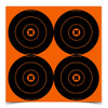 Birchwood Casey 36612 Big Burst Revealing Target SelfAdhesive Paper BlackOrange 6 Bullseye 12 PK UPC: 029057366129