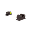 Trijicon 600625 HD Night Sights Beretta PX4  Black  Green Tritium Yellow Outline Front Sight Green Tritium Black Outline Rear Sight UPC: 719307210929