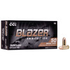 CCI Blazer Standard Velocity Centerfire Ammunition, 9mm Luger, Full Metal Jacket, 124 Grain - 50 Cartridge Box ( 50 / 1 )
