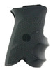 Hogue 85000 Rubber Grip  Black Rubber with Finger Grooves for Ruger P85 P91 UPC: 743108850008