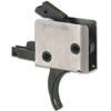 CMC Triggers 91501 DropIn  SingleStage Curved Trigger with 33.50 lbs Draw Weight  BlackSilver Finish for AR15AR10 UPC: 850544004008