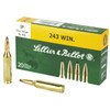 Sellier & Bellot Rifle Hyper Velocity Centerfire Ammunition, 243 Winchester, Soft Point, 100 Grain - 20 Cartridge Box ( 20 / 1 )