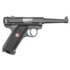 Ruger 40104 Mark IV  22 LR 101 4.75 Satin Stainless Tapered Barrel Blued Steel Slide  Aluminum Frame Checkered Synthetic Grip UPC: 736676401048