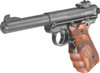 Ruger 40159 Mark IV Target 22 LR 101 5.50 Blued Steel Bull Barrel Slide  Frame Target Laminate wFinger Grooves Grips UPC: 736676401598