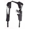 Uncle Mikes 75151 ProPak Vertical Shoulder Holster Shoulder Size 15 Black Nylon Harness Fits Large SemiAuto Fits 3.754.50 Barrel Right Hand UPC: 043699751518