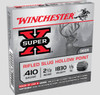 Winchester Super-X 410 Bore Slug Ammunition, 2 1/2 Inch, 1830 FPS, 1/5 Ounce, Rifled Slug Hollow Point - 5 Cartridge Box ( 5 / 1 )