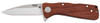 S.O.G SOGTWI17CP Twitch II 2.65 Folding Drop Point Plain Satin AUS8A SS Blade Brown Rosewood Handle Includes Pocket Clip UPC: 729857998758