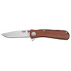 S.O.G SOGTWI17CP Twitch II 2.65 Folding Drop Point Plain Satin AUS8A SS Blade Brown Rosewood Handle Includes Pocket Clip UPC: 729857998758