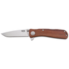 S.O.G SOGTWI17CP Twitch II 2.65 Folding Drop Point Plain Satin AUS8A SS Blade Brown Rosewood Handle Includes Pocket Clip UPC: 729857998758