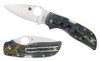 Spyderco C152RNP Chaparral Raffir Noble 2.80 Folding Plain Satin CTS XHP Steel BladeSmoke Colored AcrylicBrass  Copper Mesh Handle Includes Pocket Clip UPC: 716104011568