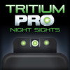TruGlo TG231G2MW Tritium Pro  High White Outline Tritium Front Green Tritium RearBlack Nitride Fortress Frame Compatible wGlock MOS Front PostRear Dovetail Mount UPC: 788130023808