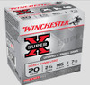 Winchester Super-X 20 Gauge Shotshell Ammunition, 2 3/4 Inch, 1220 FPS, 1 Ounce, #7 1/2 Shot - 25 Cartridge Box ( 25 / 1 )