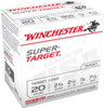 Winchester USA Super Target 20 Gauge Shotshell Ammunition, 2 3/4 Inch, 1200 FPS, 2/3 Ounce, #7 1/2 Shot - 25 Cartridge Box ( 25 / 1 )