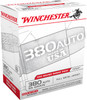 Winchester USA White Box Subsonic Centerfire Ammunition, 380 ACP, Full Metal Jacket, 95 Grain - 200 Cartridge Box ( 200 / 1 )