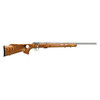 Savage Arms 94725 93 BTVS 22 WMR Caliber with 51 Capacity 21 Barrel Satin Stainless Metal Finish Fixed Thumbhole Natural Brown Laminate Stock  AccuTrigger Right Hand Full Size UPC: 062654947254