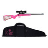 Crickett KSA2220BSC Youth Package 22 LR 16.12 Blued Barrel  Receiver Pink Synthetic Stock w11.5 LOP Rebounding Firing Pin Safety Includes 4x32 Scope KSA301 Scope Mount Kit  Soft Rifle Case UPC: 611613122203