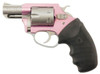 Charter Arms 52330 Pathfinder Pink Lady Small 22 WMR 6 Shot 2 Stainless Stainless Steel Barrel  Cylinder Pink Aluminum Frame wBlack Finger Grooved Rubber Grip Exposed Hammer UPC: 678958523300