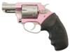 Charter Arms 52330 Pathfinder Pink Lady Small 22 WMR 6 Shot 2 Stainless Stainless Steel Barrel  Cylinder Pink Aluminum Frame wBlack Finger Grooved Rubber Grip Exposed Hammer UPC: 678958523300