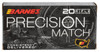 Barnes Precision Match Hyper Velocity Centerfire Ammunition, 5.56 x 45mm NATO, Open Tip Match Boat Tail, 85 Grain - 20 Cartridge Box ( 20 / 1 )