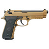 Girsan 390084 Regard MC 9mm Luger Caliber with 4.90 Barrel 181 Capacity Overall Flat Dark Earth Finish Aluminum Picatinny Rail Frame Serrated Steel Slide  Finger Grooved Black Polymer Grip UPC: 741566903373