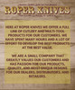 Roper Pecos 3.5 in Blade Cream Delrin Handle UPC: 815949013543