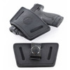 1791 Gunleather UIWSBLA UIW  IWBOWB Black Leather Belt Clip Fits Most SmallMid Frame Autos Ambidextrous UPC: 816161020005