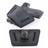 1791 Gunleather UIWSBLA UIW  IWBOWB Black Leather Belt Clip Fits Most SmallMid Frame Autos Ambidextrous UPC: 816161020005