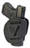 1791 Gunleather 3WH3SBLA 3Way  IWBOWB Size 03 Stealth Black Leather Belt Loop Compatible w Glock 26 Compatible w Ruger LC9 Compatible w SW MP Shield Ambidextrous Hand UPC: 816161020159