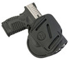 1791 Gunleather 3WH4SBLA 3Way  IWBOWB Size 04 Stealth Black Leather Belt Loop Fits Walther PPS Fits Taurus G2C Fits Springfield XDXDS Ambidextrous Hand UPC: 816161020166