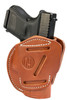 1791 Gunleather 3WH3CBRA 3Way  IWBOWB Size 03 Classic Brown Leather Belt Loop Compatible w Glock 26 Compatible w Ruger LC9 Compatible w SW MP Shield Ambidextrous Hand UPC: 816161021224