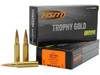 HSM 308168VLD Trophy Gold Extended Range 308 Win 168 gr Berger Hunting VLD Match 20 Per Box/ 25 Case