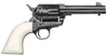 Taylors  Company 200056 1873 Cattleman Outlaw Legacy 45 Colt LC Caliber with 4.75 Barrel 6rd Capacity Cylinder Overall Blued Engraved Finish Steel  Ivory Synthetic Grip UPC: 839665000366