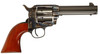 Taylors  Company 556104 1873 Cattleman Drifter 357 Mag Caliber with 4.75 Blued Finish Barrel 6rd Capacity Blued Finish Cylinder Color Case Hardened Finish Steel Frame  Walnut Grip UPC: 839665008485