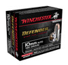 Winchester Defender High Velocity Centerfire Ammunition, 10mm Auto, Bonded Jacket Hollow Point, 180 Grain - 20 Cartridge Box ( 20 / 1 )