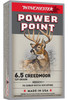 Winchester Power-Point Hyper Velocity Centerfire Ammunition, 6.5 Creedmoor, Power Point, 129 Grain - 20 Cartridge Box ( 20 / 1 )