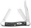 Case 18222 Stockman  Medium Folding 2.571.881.71 Clip PointSheepsfootSpey Plain Mirror Polished TruSharp SS Blade Rough Black Jigged Synthetic Handle UPC: 021205182223