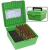 MTM CaseGard R100MAG10 Deluxe R100 MultiCaliber Rifle Green Polypropylene 100rd UPC: 026057230108