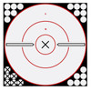 Shoot-N-C 12 Inch White / Black X Bull's-Eye, 5 Targets - 120 Pasters UPC: 029057340198