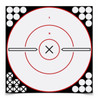 Shoot-N-C 12 Inch White / Black X Bull's-Eye, 5 Targets - 120 Pasters UPC: 029057340198