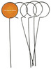 Birchwood Casey 49010 Clay Holder Stand Target Stand Silver Wire Standing 5 Pack UPC: 029057490107
