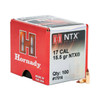 Hornady 17016 NXT  17 Cal .172 15.50 gr NTX 100 Per Box 40 Case UPC: 090255170160