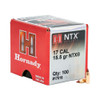 Hornady 17016 NXT  17 Cal .172 15.50 gr NTX 100 Per Box 40 Case UPC: 090255170160