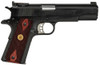 Colt Mfg O5873A1 1911 Gold Cup 38 Super Caliber with 5" National Match Barrel, 9+1 Capacity, Overall Blued Finish Steel, Serrated Slide & Double Diamond Checkered Rosewood Grip                        