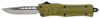 CobraTec Knives SODCTK1SDNS CTK1  Small 2.75 OTF Drop Point Plain D2 Steel BladeOD Green Aluminum Handle Features Glass Breaker Includes Pocket Clip UPC: 099654021950