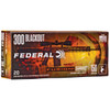 Federal Fusion Hyper Velocity Centerfire Ammunition, 300 Blackout, Bonded Soft Point, 150 Grain - 20 Cartridge Box ( 20 / 1 )