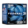 Federal Top Gun 28 Gauge Shotshell Ammunition, 2 3/4 Inch, 1330 FPS, 2/3 Ounce, #7 1/2 Shot - 25 Cartridge Box ( 25 / 1 )